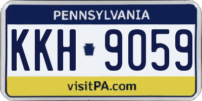 PA license plate KKH9059