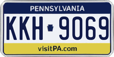 PA license plate KKH9069