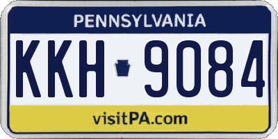 PA license plate KKH9084