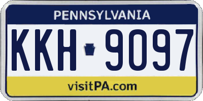 PA license plate KKH9097