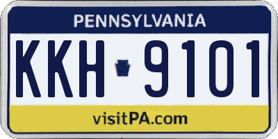 PA license plate KKH9101