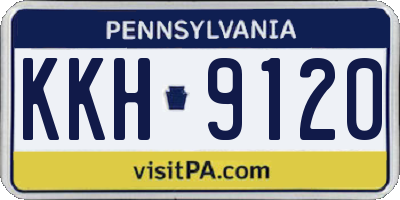 PA license plate KKH9120