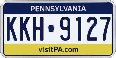 PA license plate KKH9127