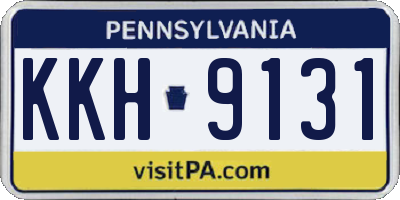 PA license plate KKH9131