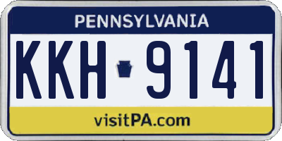 PA license plate KKH9141