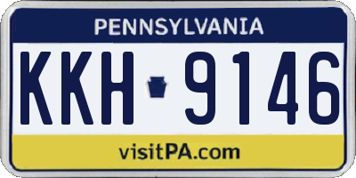 PA license plate KKH9146