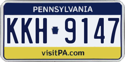 PA license plate KKH9147