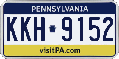PA license plate KKH9152