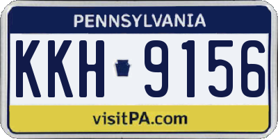 PA license plate KKH9156