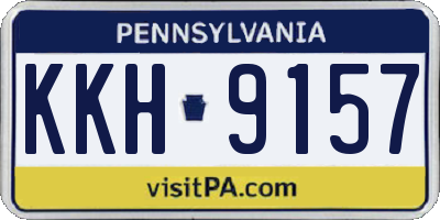 PA license plate KKH9157