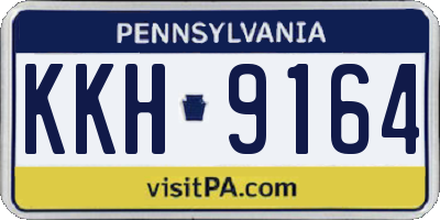 PA license plate KKH9164