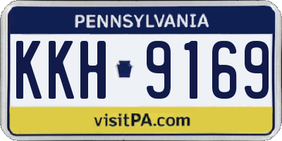 PA license plate KKH9169