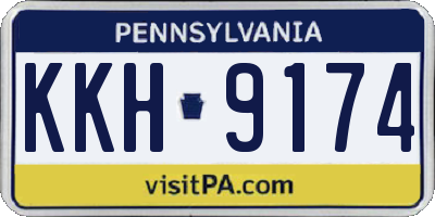 PA license plate KKH9174