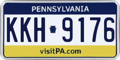 PA license plate KKH9176