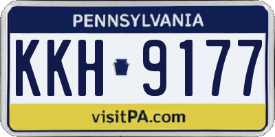 PA license plate KKH9177