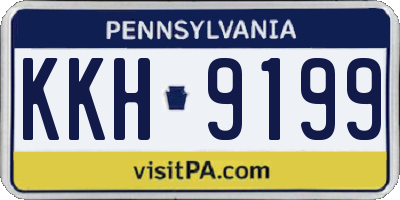 PA license plate KKH9199