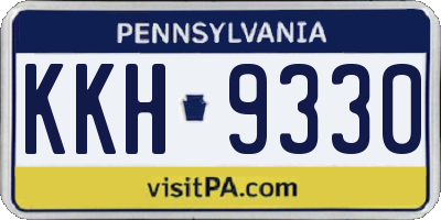 PA license plate KKH9330