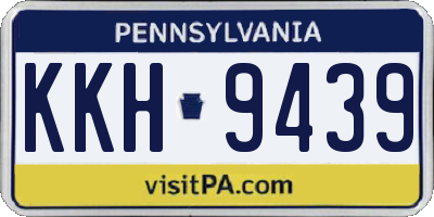 PA license plate KKH9439