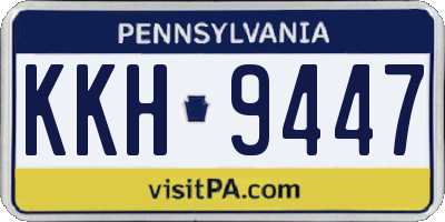 PA license plate KKH9447