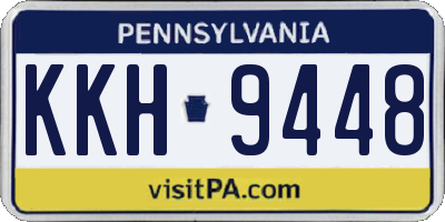 PA license plate KKH9448