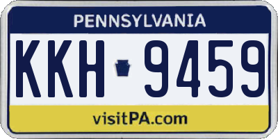 PA license plate KKH9459