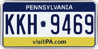 PA license plate KKH9469