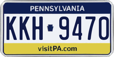 PA license plate KKH9470