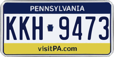 PA license plate KKH9473