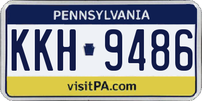 PA license plate KKH9486
