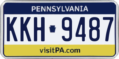 PA license plate KKH9487