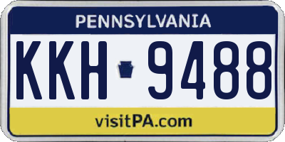 PA license plate KKH9488