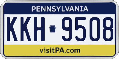 PA license plate KKH9508