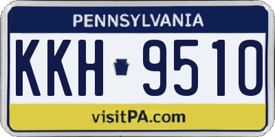 PA license plate KKH9510