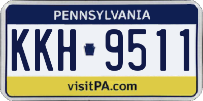 PA license plate KKH9511