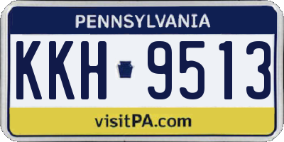 PA license plate KKH9513
