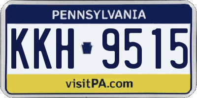 PA license plate KKH9515
