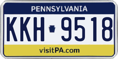 PA license plate KKH9518