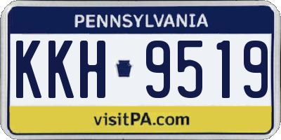 PA license plate KKH9519