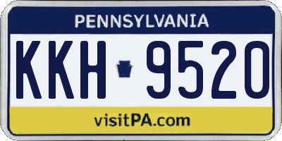 PA license plate KKH9520