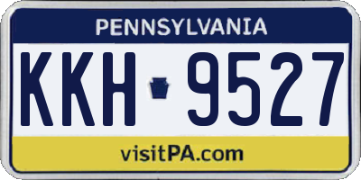PA license plate KKH9527