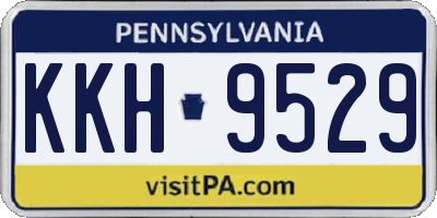 PA license plate KKH9529