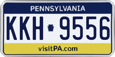 PA license plate KKH9556