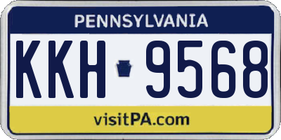 PA license plate KKH9568