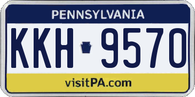 PA license plate KKH9570