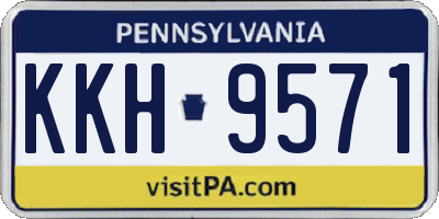 PA license plate KKH9571
