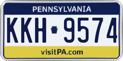 PA license plate KKH9574