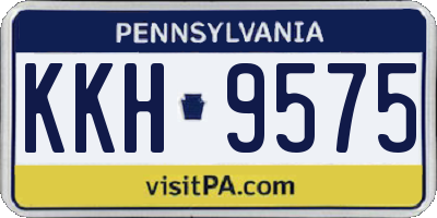 PA license plate KKH9575