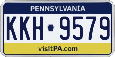 PA license plate KKH9579