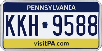 PA license plate KKH9588