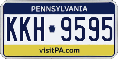 PA license plate KKH9595